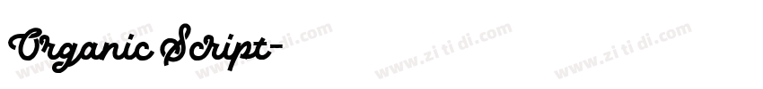 Organic Script字体转换